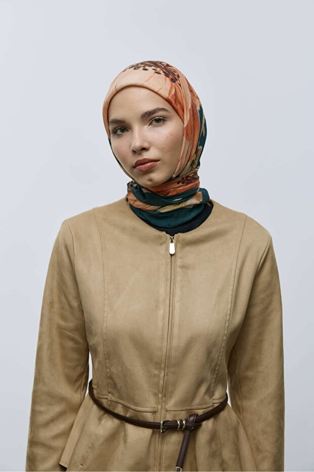 Roselith Desen Bambu Eşarp - 2