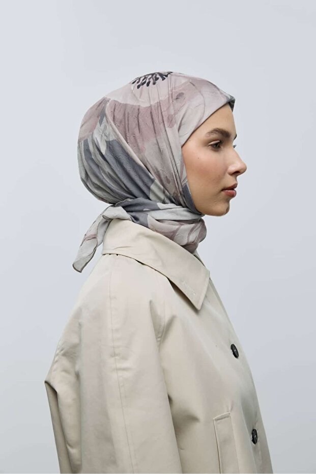 Roselith Desen Bambu Eşarp - 3