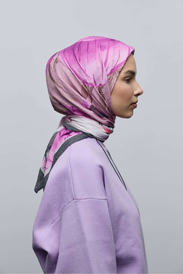 Roselith Desen Bambu Eşarp - 3
