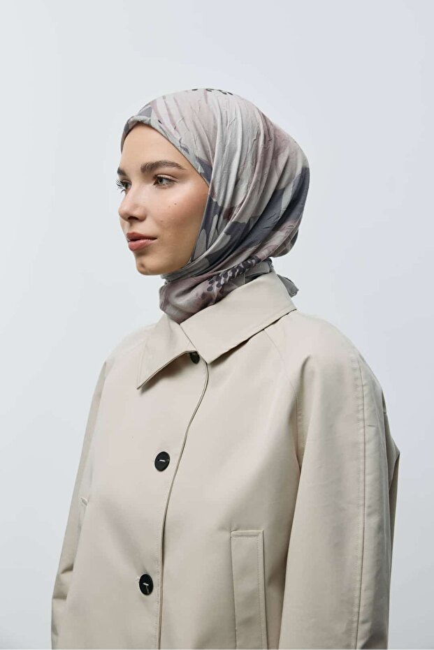 Roselith Desen Bambu Eşarp - 2