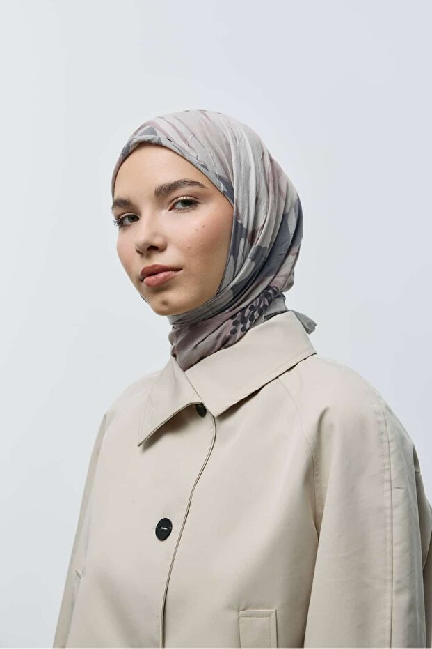 Roselith Desen Bambu Eşarp - 1