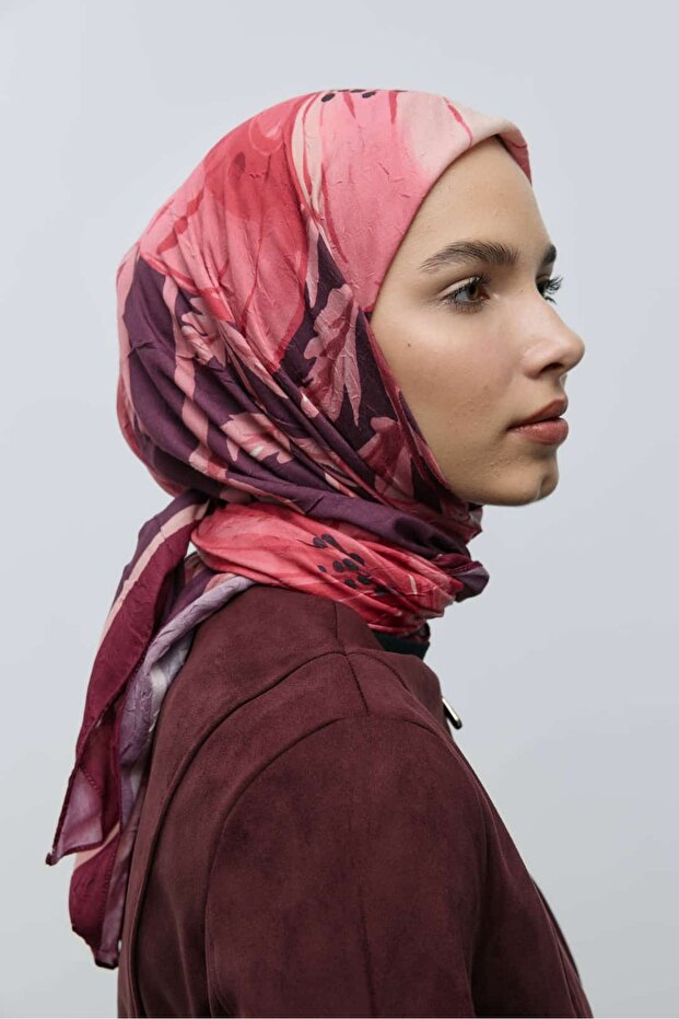 Roselith Desen Bambu Eşarp - 3