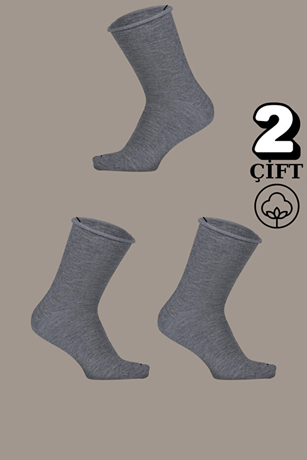 Women's Seamless Elastic Socks 2 Pairs – Cotton, Comfortable and Non-Marking