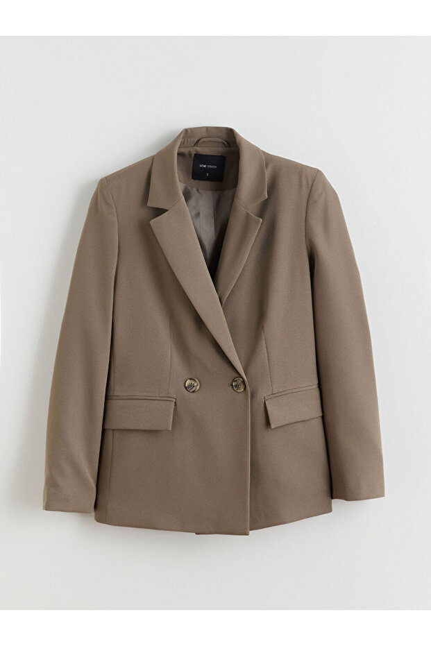 Kadın Krep Blazer Ceket - 5