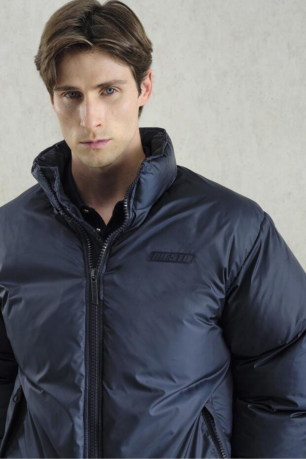 BASIC ŞİŞME LACİVERT MONT - 5