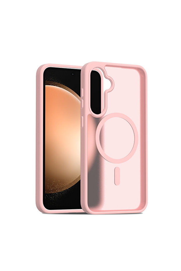 Samsung Galaxy A16 Uyumlu Kılıf Kamera Yükseltili Magsafe Şarj Özellikli Mat Yüzey Sert Kapak - 2