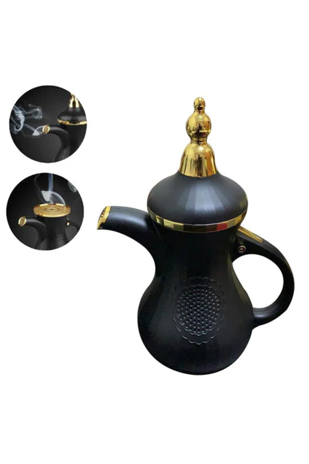 Teapot Bukhoor Bakhoor Dukhoon Two in one aromatherapy machine, aromatherapy device-Black1