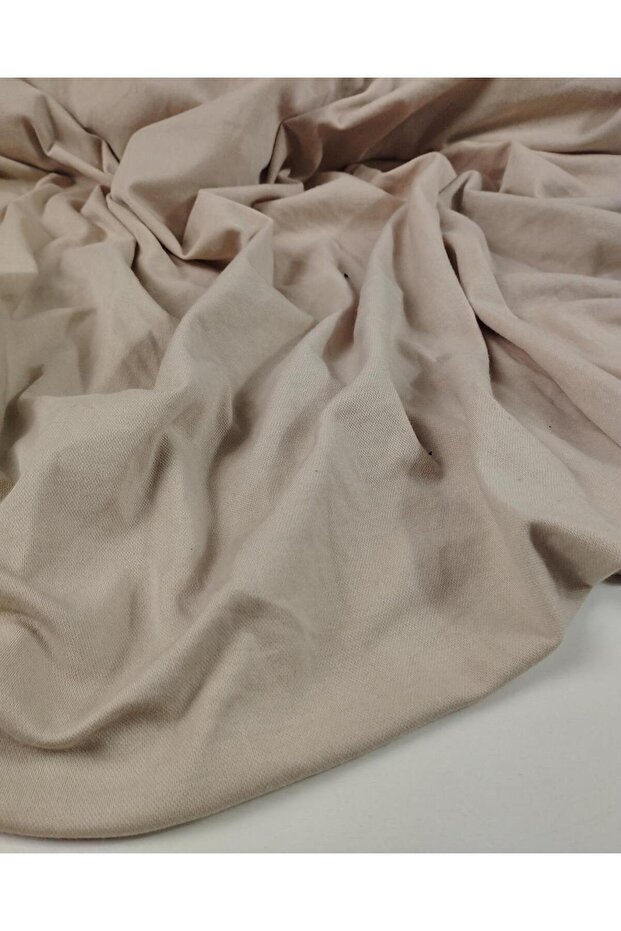 Interlock Combed Cotton Beige Color Width: 140 - 2