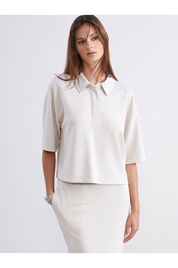Vizyon New Season Polo Neck Women's T-Shirt