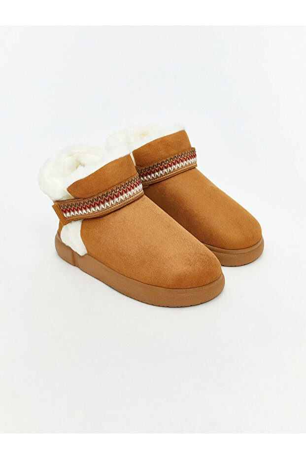LCW STEPS Süet Görünümlü Kadın Ev Botu-2 LCW STEPS Süet Görünümlü Kadın Ev Botu- - 1