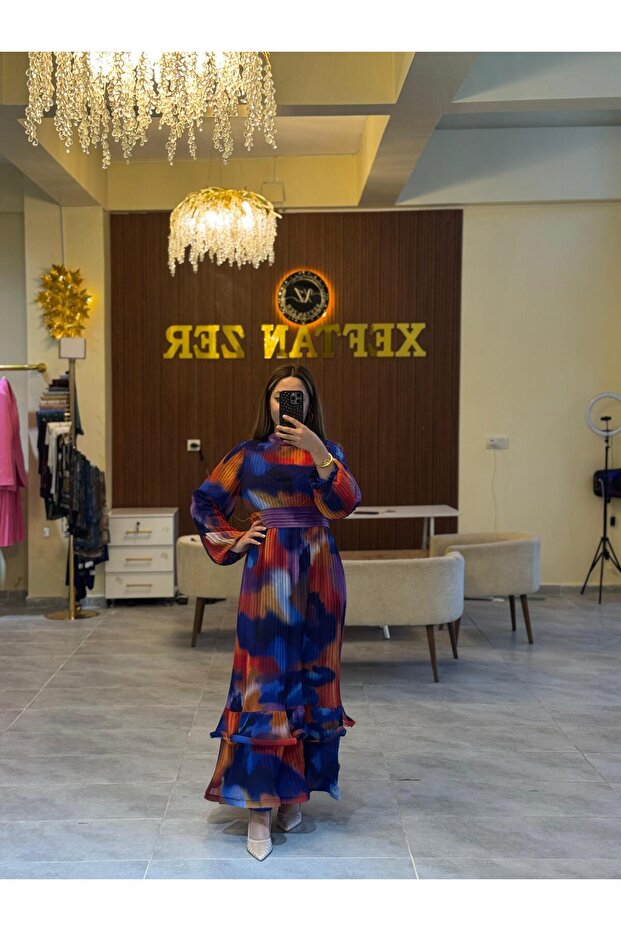 Elbise karışık renk eli - 3