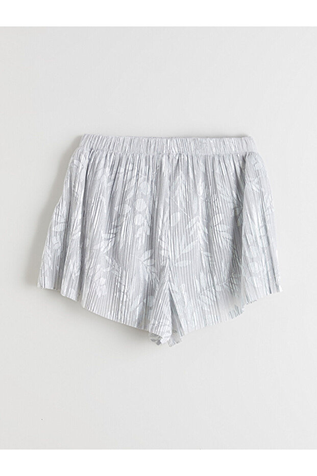 Peak Yeni Sezon V Yaka Çiçekli Askılı Kadın Şortlu Pijama Takımı - 5