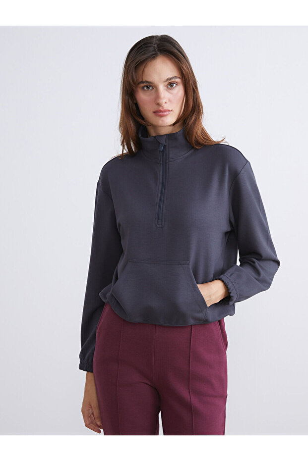 Hilfa New Season Stand Collar Women's Sweatshirt