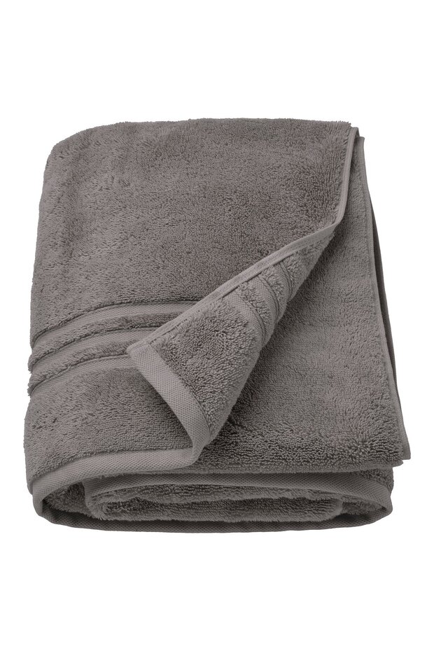 BROKGLIM Bath sheet, grey, 100 x 150 cm