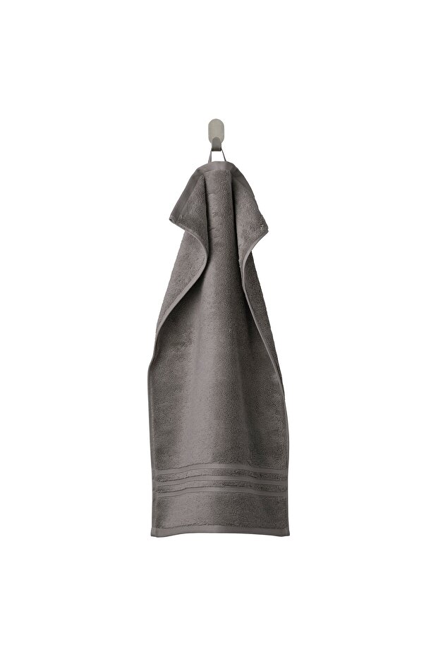 BROKGLIM Hand towel, grey, 40 x 70 cm