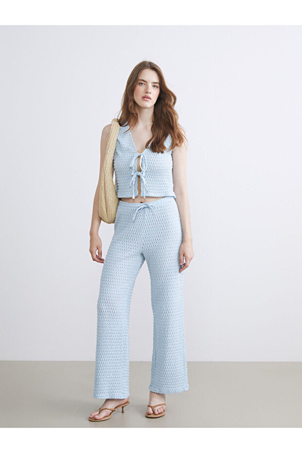 Peak New Season Elastic Waist Openwork Women's Trousers