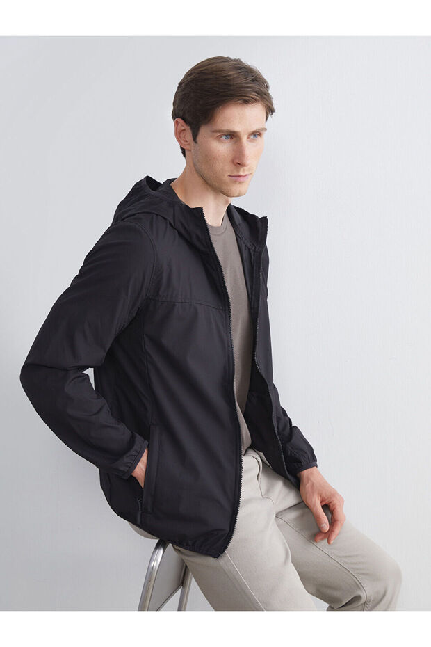 Vizyon New Season Standard Fit Hooded Men's Raincoat
