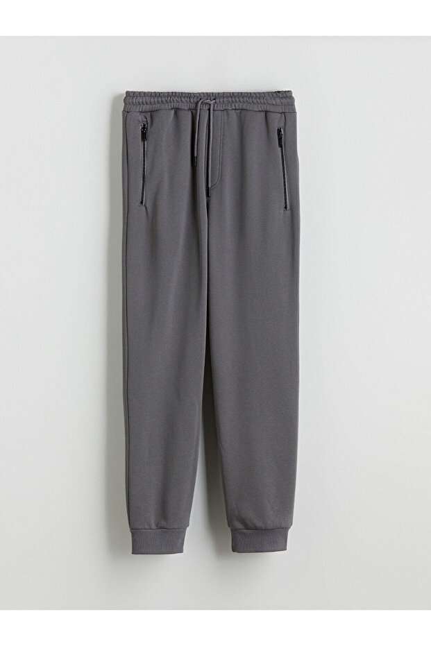 Slim Fit Erkek Kalın Jogger Eşofman Altı - 5