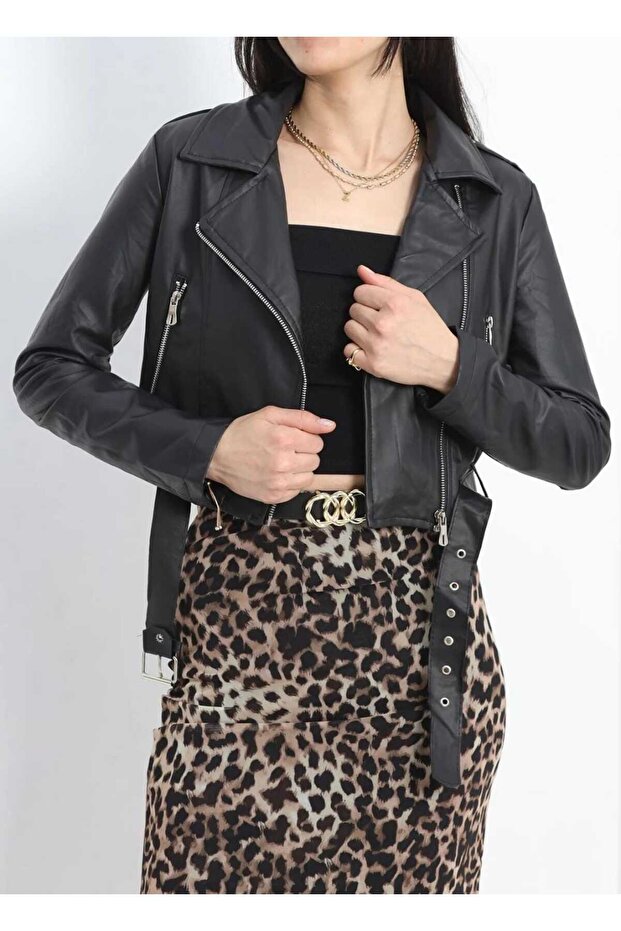 SUNİ DERİ CEKET - 1