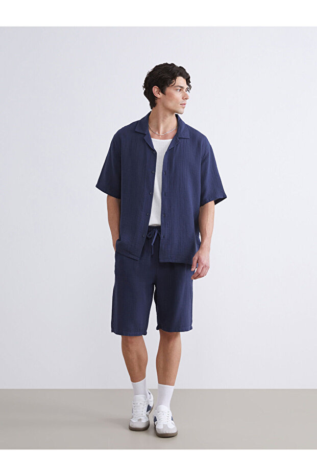 Xside Comfortable Fit Muslin Men's Shorts