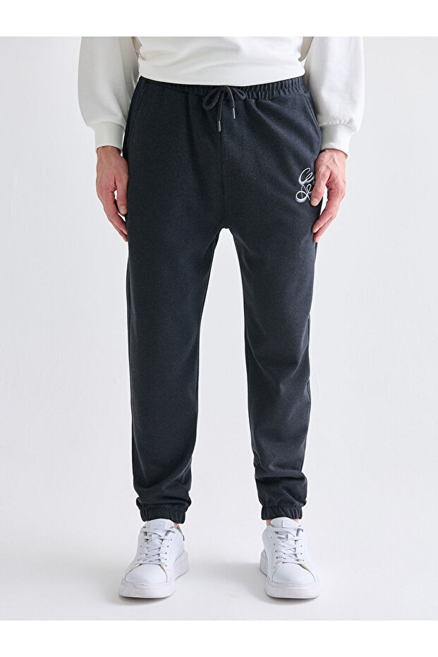 Standart Kalıp Erkek Jogger Eşofman Altı - 2