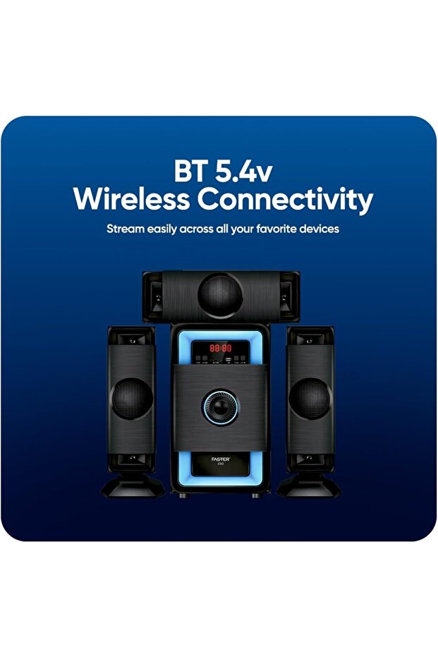 E50 3.1 Channel Speaker System - 70W Subwoofer Hi-Fi Home Stereo, Bluetooth 5.4 Multimedia Sp