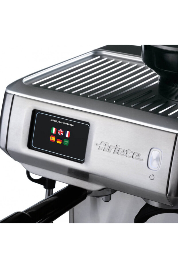 Espresso machine ESPRESSO METAL PRO 1312/10, 1600W, 15bar, 2 , Touch,Grinder, S steel, Inox - 2