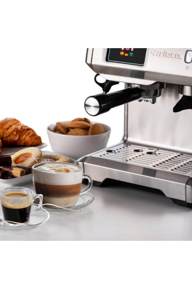Espresso machine ESPRESSO METAL PRO 1312/10, 1600W, 15bar, 2 , Touch,Grinder, S steel, Inox - 4