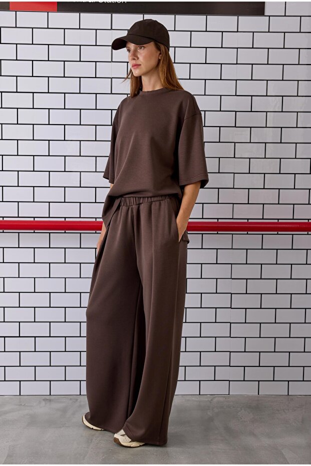 Örme Modal Pantolon Acı Kahve - 3