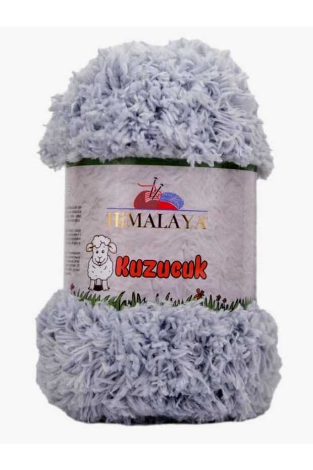 Kuzucuk 200Gr 75620 Gray Hand Knitting Yarn - Fluffy Sweater, Vest Knitting Yarn