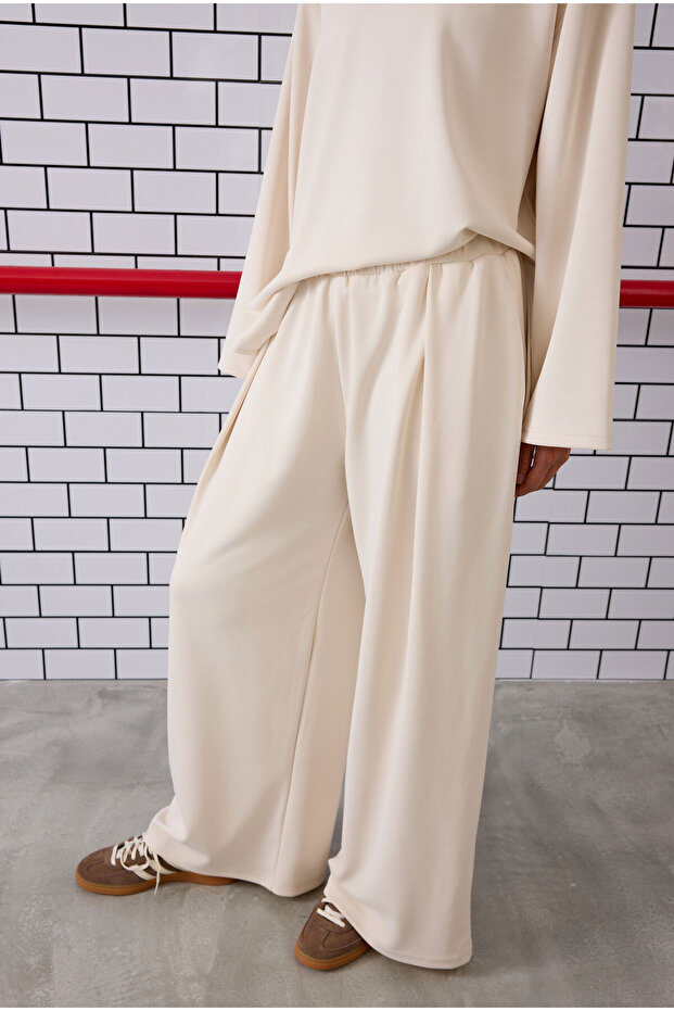 Örme Modal Pantolon Kemik - 3