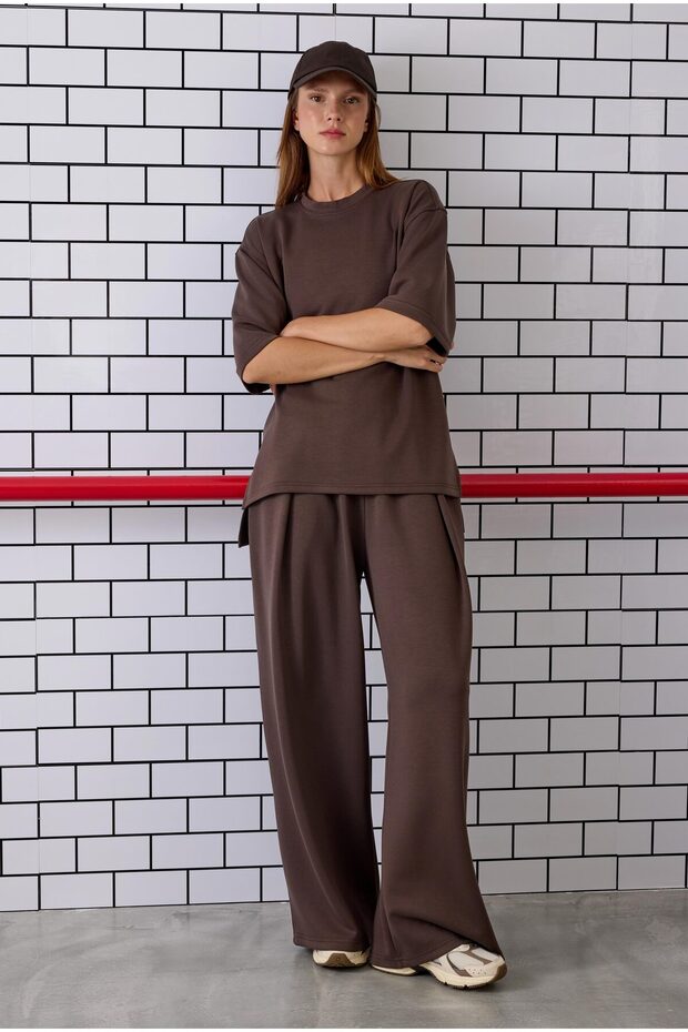 Modal Basic Tişört Acı Kahve - 3