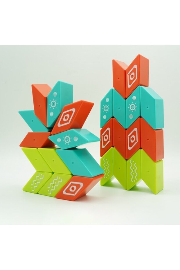 Set 26 piese de construcție magnetice, - 2