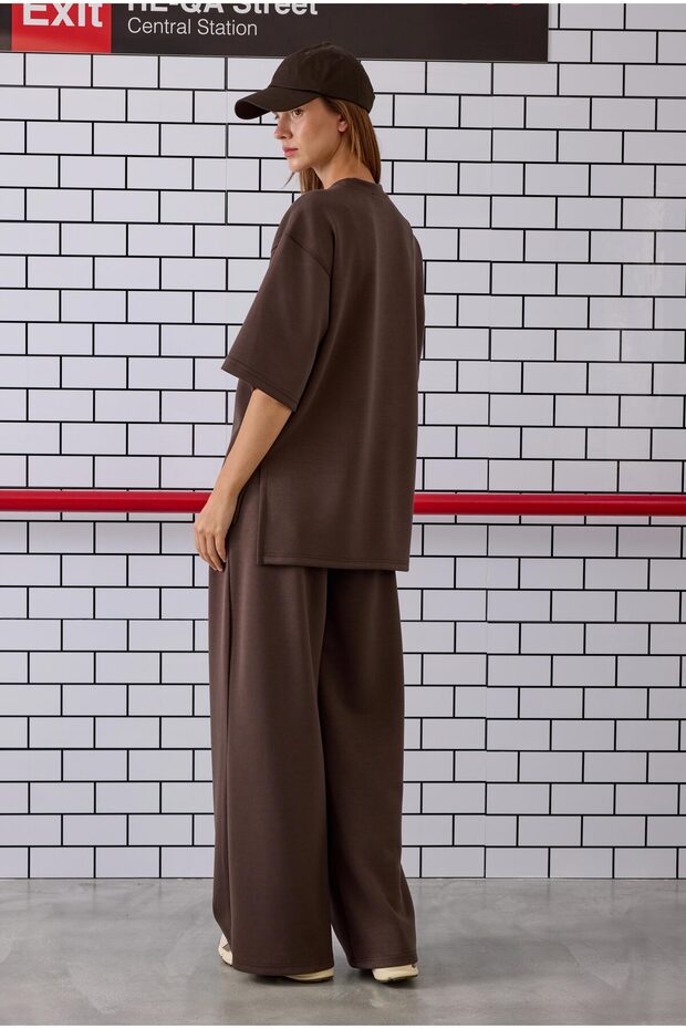 Modal Basic Tişört Acı Kahve - 2