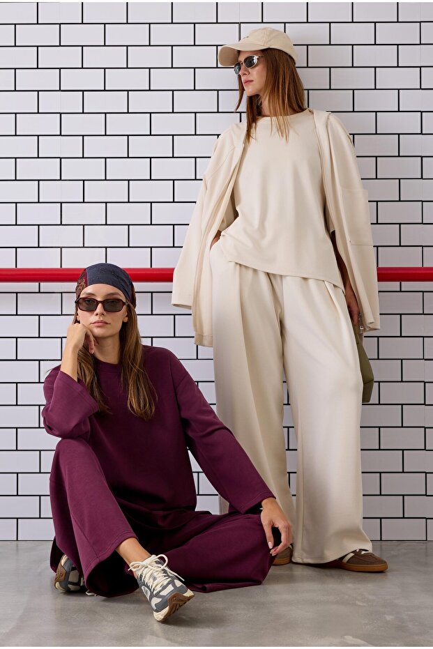 Örme Modal Pantolon Kemik - 2