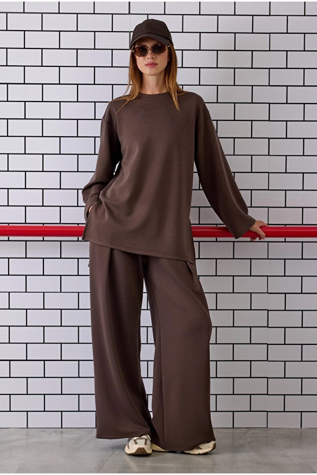 Modal Basic Sweat Acı Kahve - 1