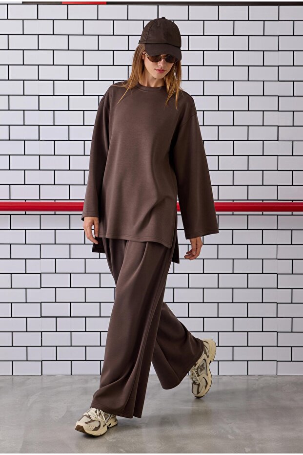 Modal Basic Sweat Acı Kahve - 2