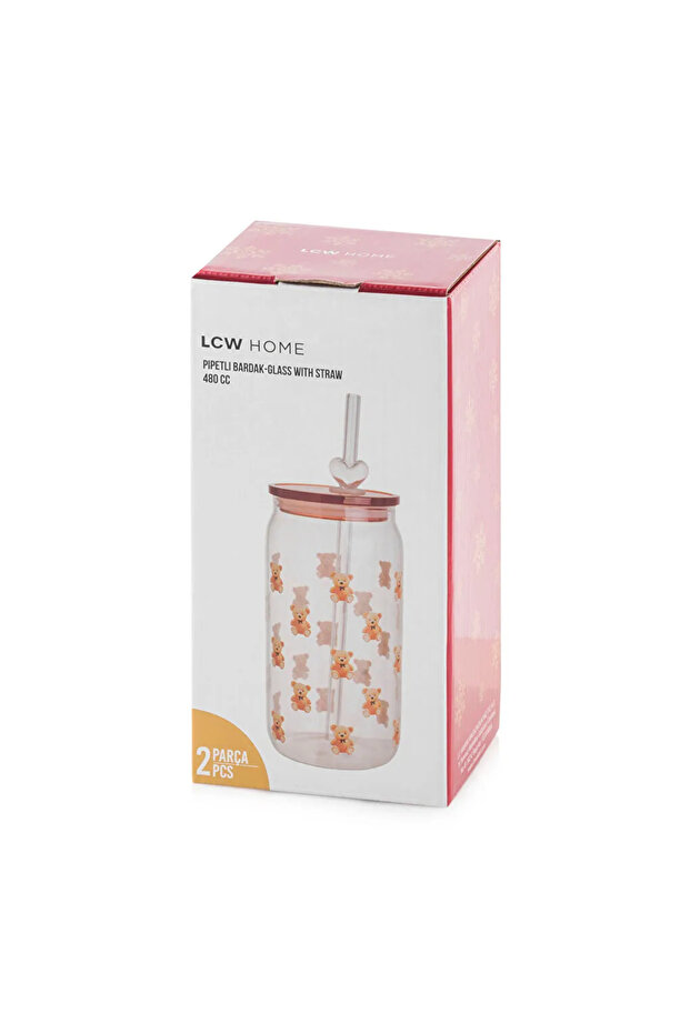 LCW HOME Karışık Baskılı Pipetli Bardak 480 Ml - 4