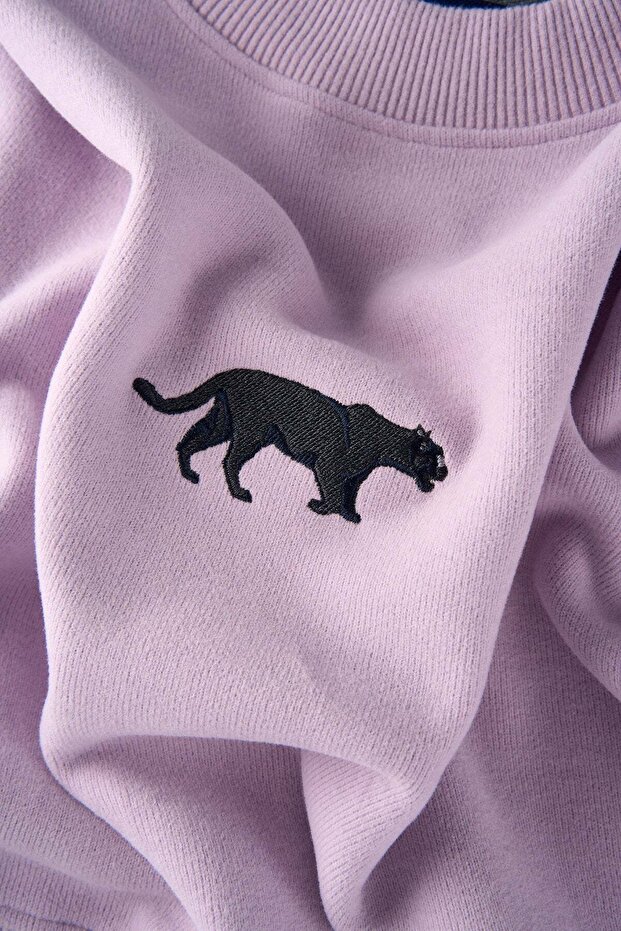 Jaguar SuperSoft Crop Sweatshirt - Lila - 2