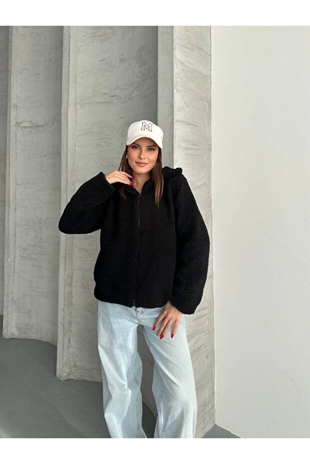 Zippered Plush Jacket - 3