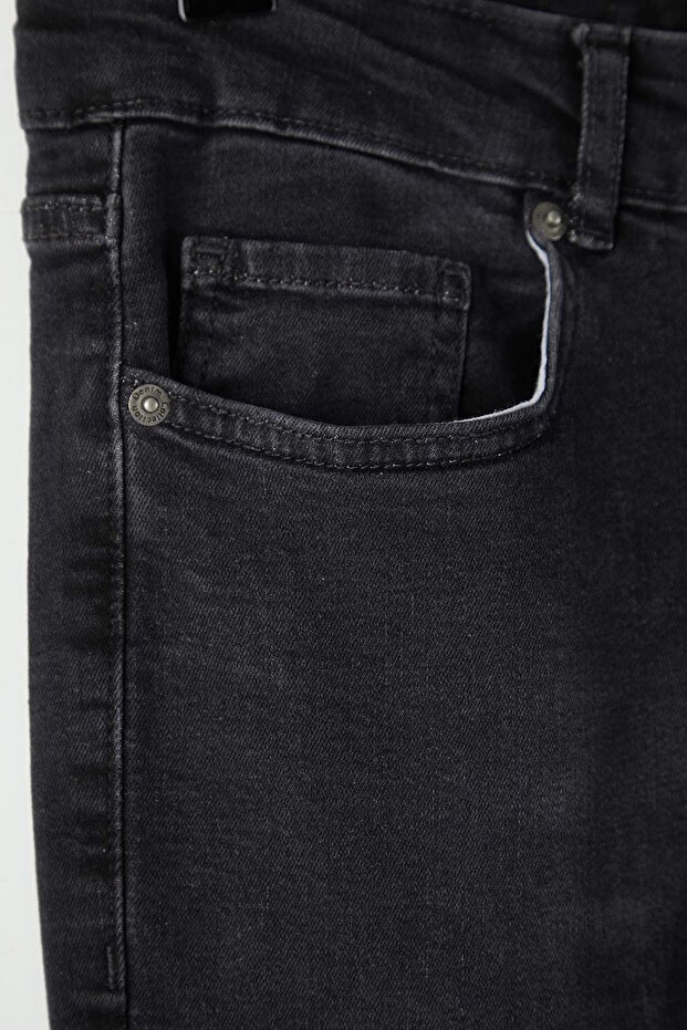 Antrasit Regular Fit Jeans Kot Pantolon TMNAW23JE00036 - 6