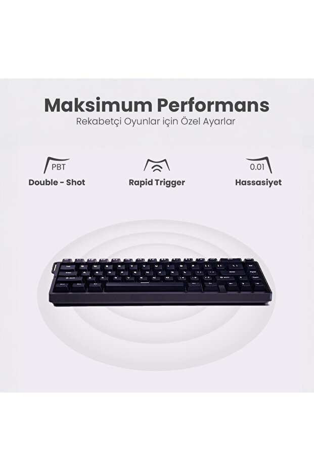 Beast R68 HE Manyetik Switch Klavye 8k Hz - 3