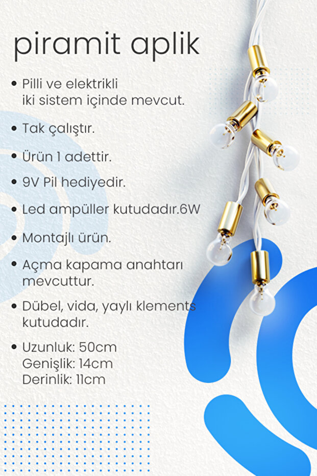 Pramit Aplik Gümüş, Duvar Pilli Aplik, 1 Adet Ledli Duvar Aplik, Tak Çalıştır, Kablosuz - 7