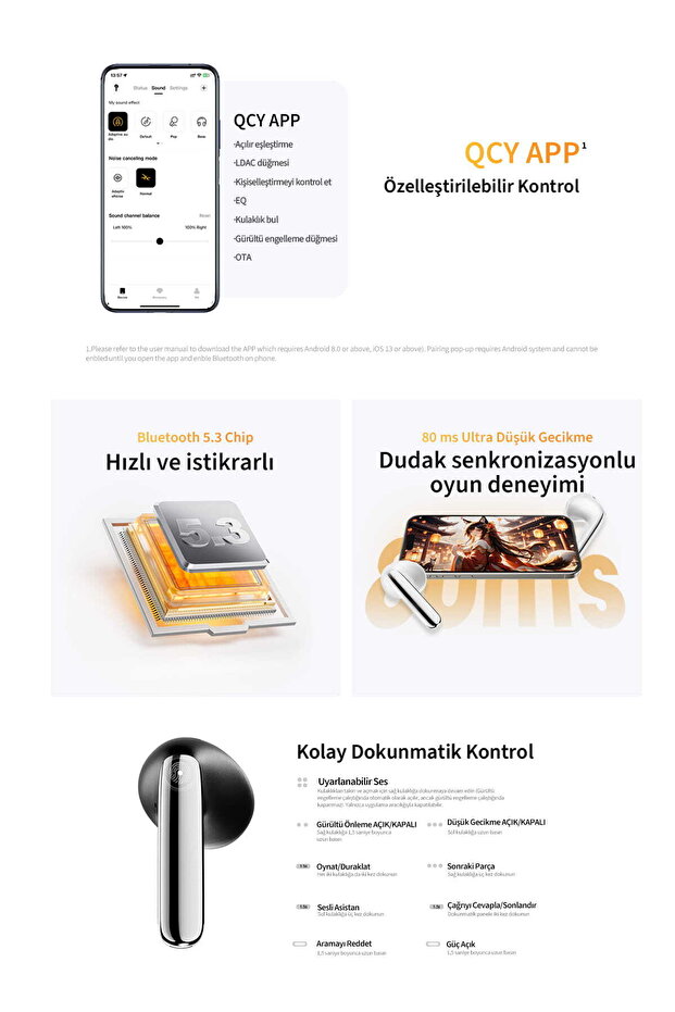 Ht10 Ailybuds Pro Plus Adaptif Anc Hi-res Ldac Aı 6 Mikrofon Bluetooth 5.3 Kablosuz Kulaklık Siyah - 8