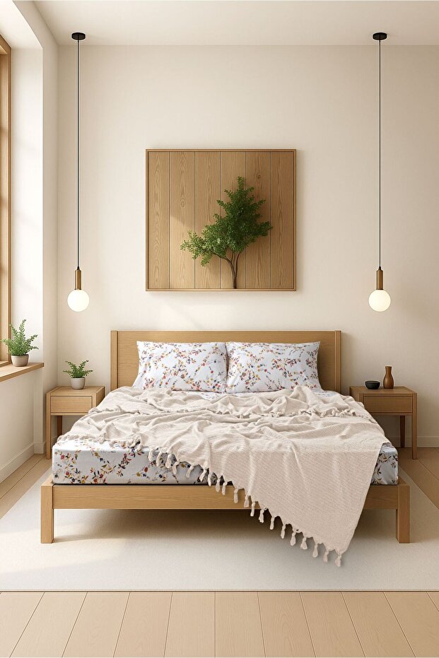 Ekru (krem) Çift kişilik pike soft pike - 3