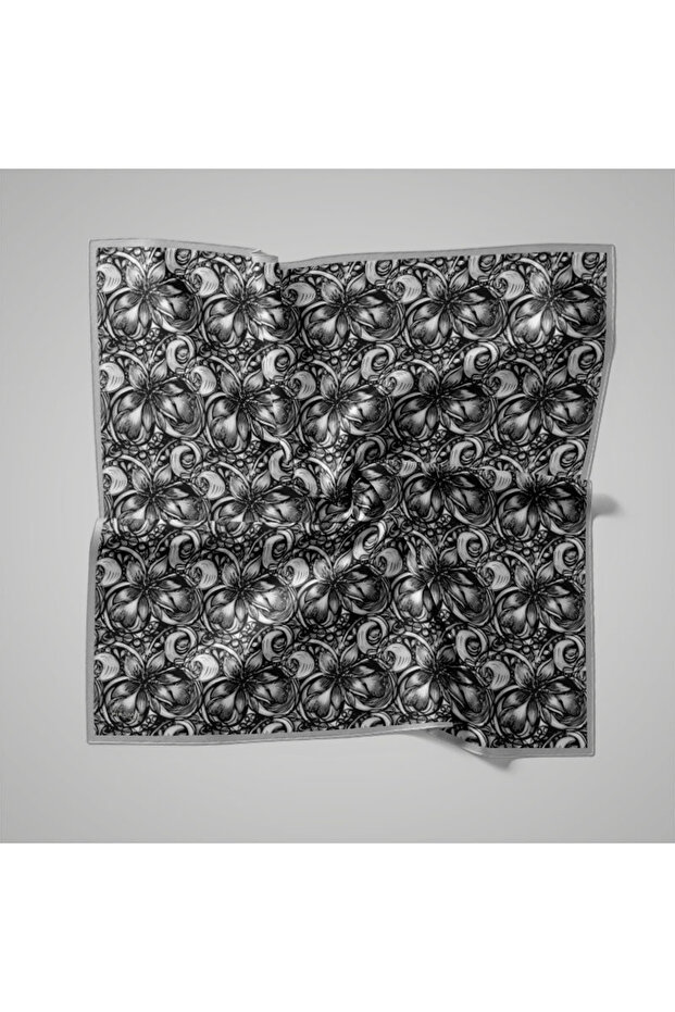 Natural Patterned Scarf - 1