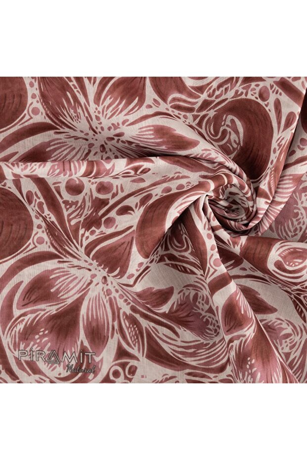 Natural Patterned Scarf - 2