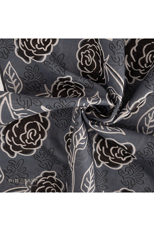 Natural Patterned Scarf - 2