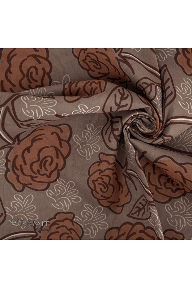 Natural Patterned Scarf - 2