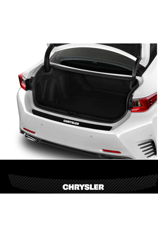 Accessory Auto Rear Bumper Trunk Protector Sticker Compatible For Chrysler Neon 92*7 Cm